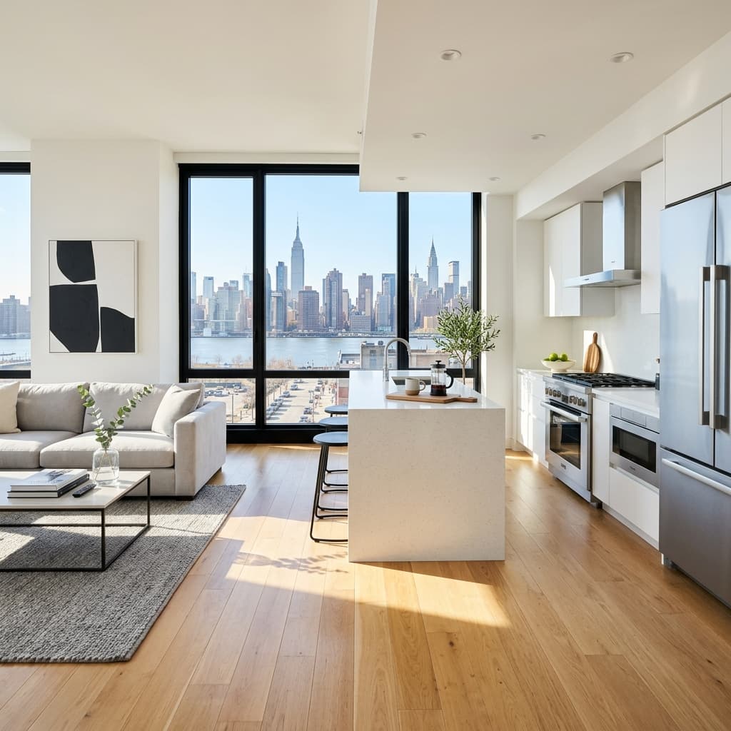 Sparkling clean modern NYC apartment